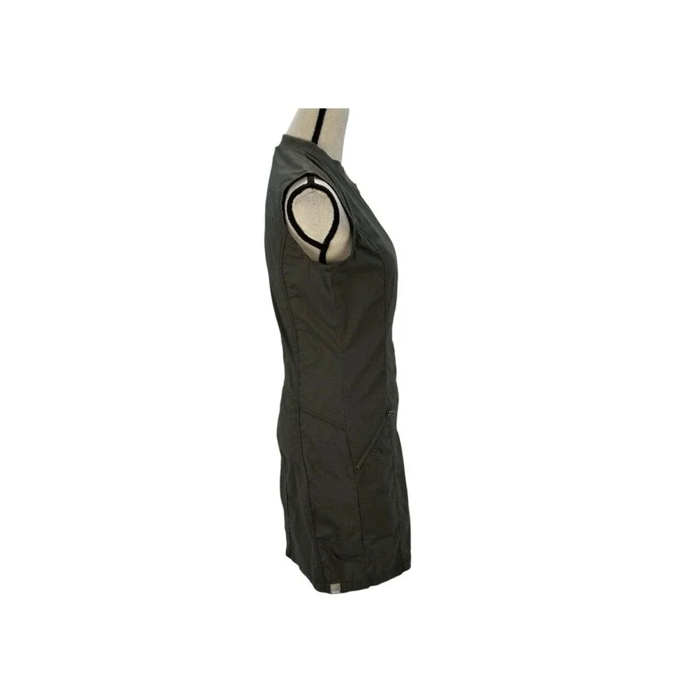 Bench Sleeveless Zip Front Lightweight Mini Dress Dark Grey Size Small - Picture 4 of 8